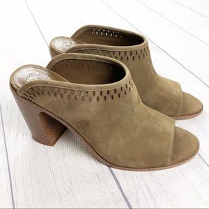 Vince Camuto‎ Merlyna Perforated Suede Mule 9.5